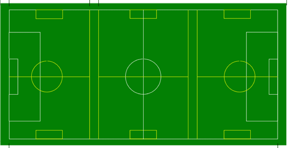 Large turf field layout diagram