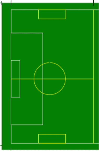 Small turf field layout diagram